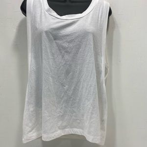 Vans white tank top size medium